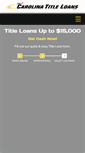 Mobile Screenshot of carolinatitleloansinc.com